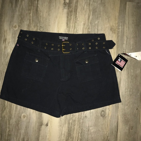 Polo Ralph Lauren Pants - ‼️NWT/POLO RL SPORT BELTED BLACK SHORTS SZ: 6